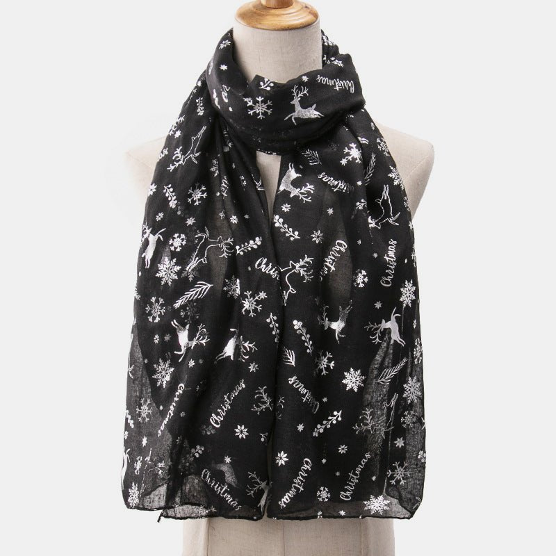 Christmas Element Polyester Scarf - Amara Luxe Fine Boutique