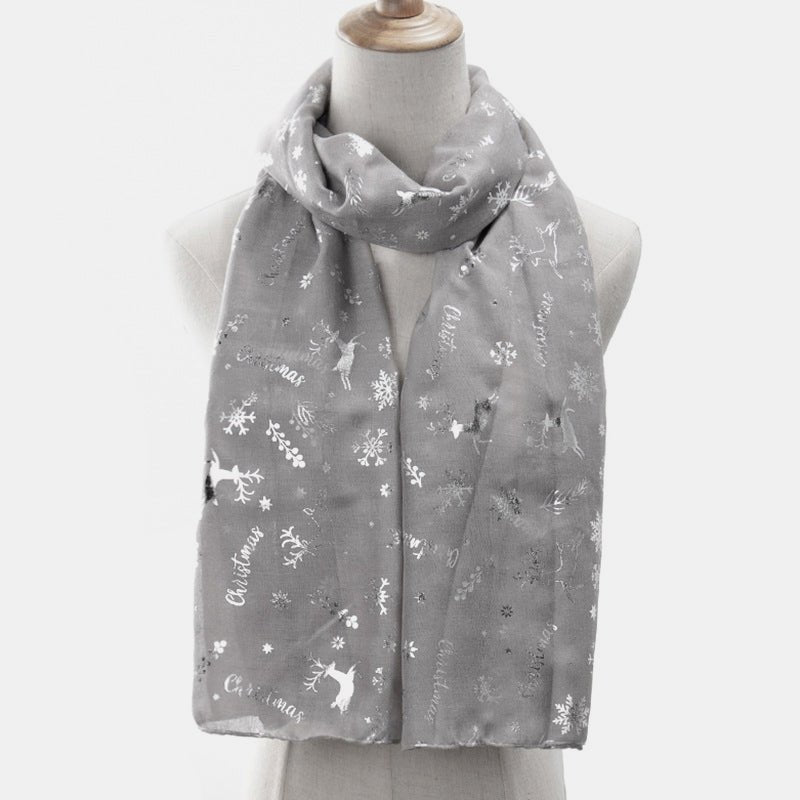 Christmas Element Polyester Scarf - Amara Luxe Fine Boutique
