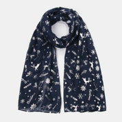 Christmas Element Polyester Scarf - Amara Luxe Fine Boutique