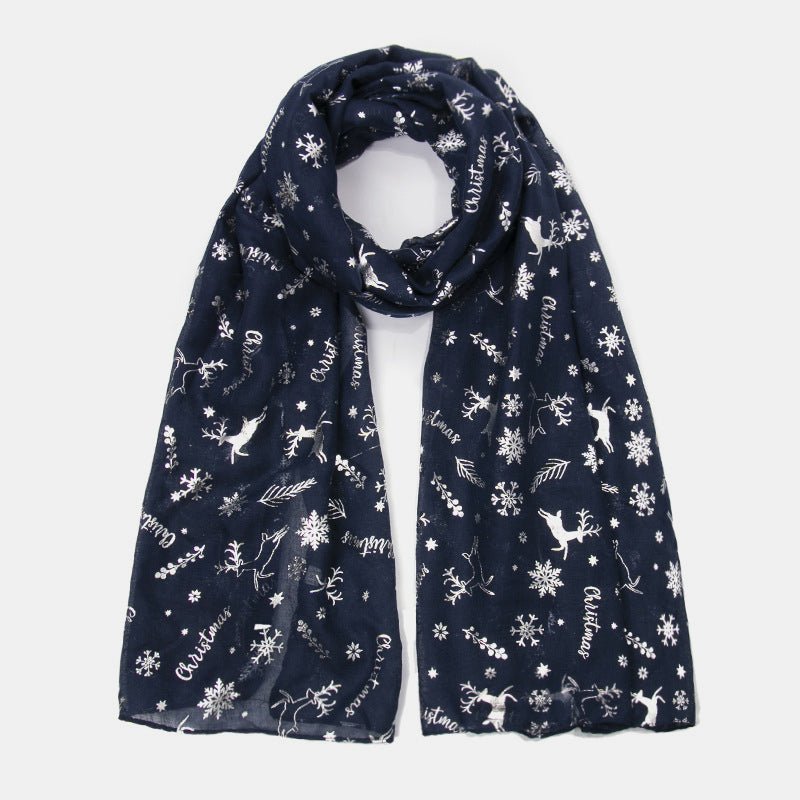 Christmas Element Polyester Scarf - Amara Luxe Fine Boutique