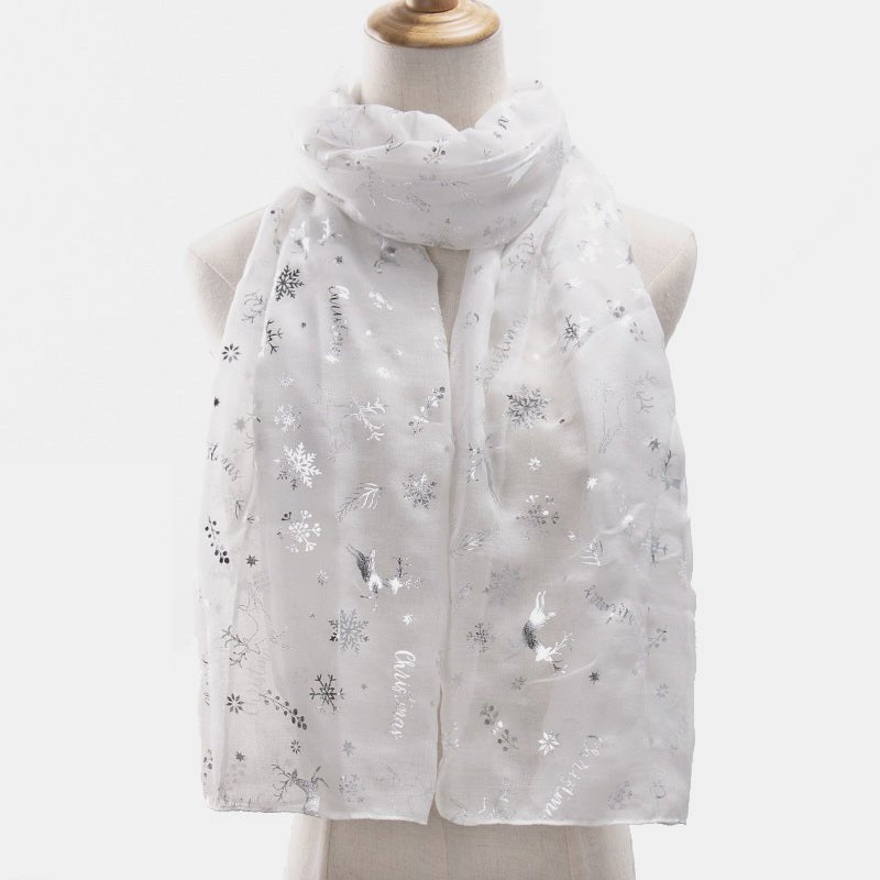 Christmas Element Polyester Scarf - Amara Luxe Fine Boutique