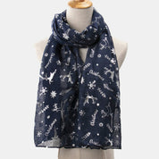 Christmas Element Polyester Scarf - Amara Luxe Fine Boutique