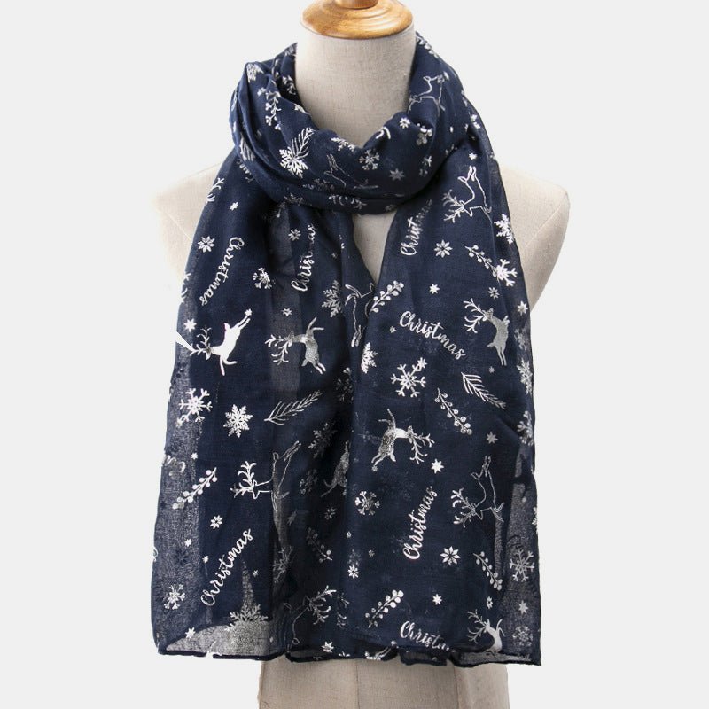 Christmas Element Polyester Scarf - Amara Luxe Fine Boutique