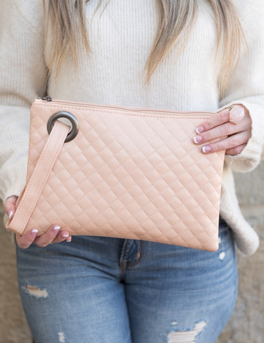 Quilted Wristlet Clutch