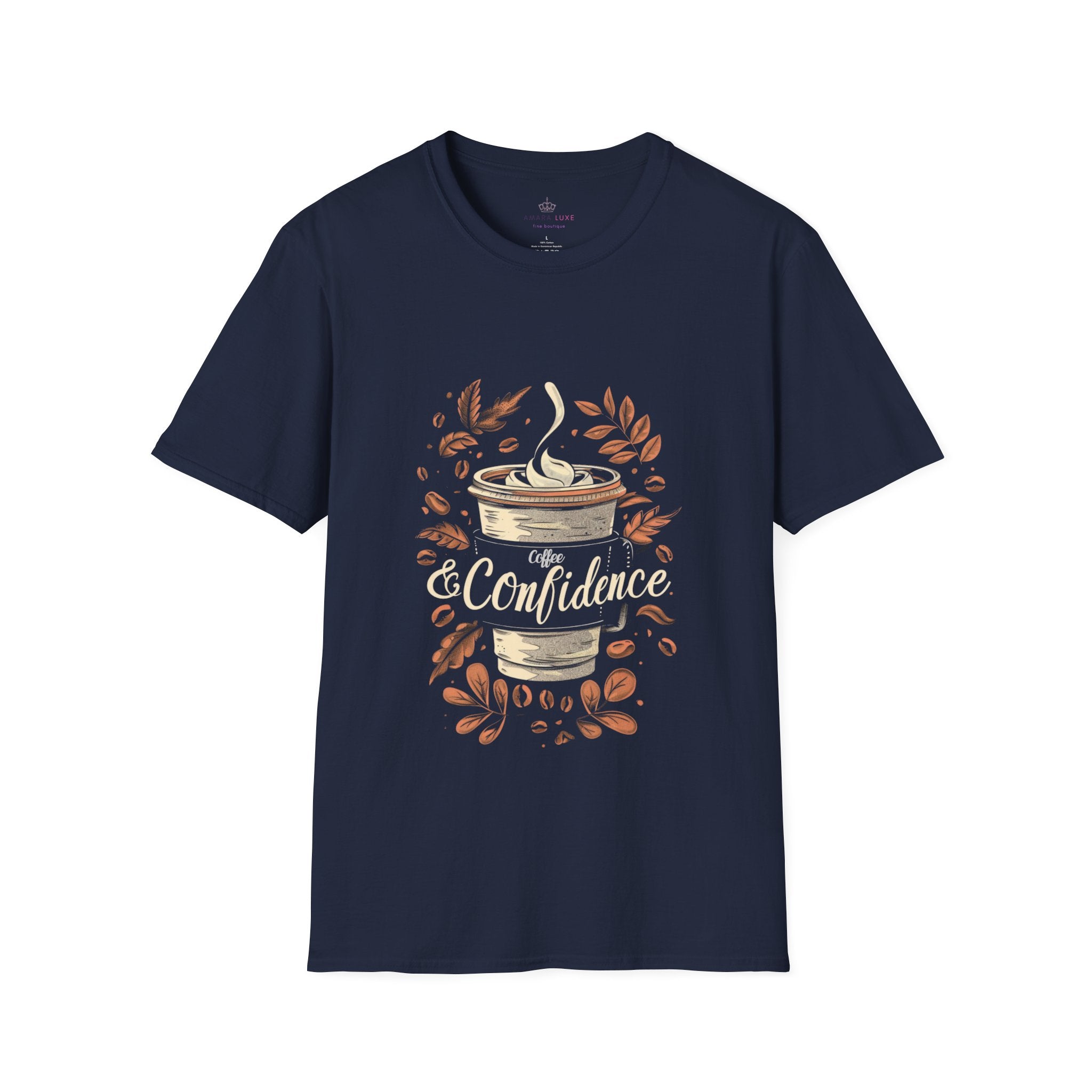 Coffee & Confidence T-Shirt | Trendy & Empowering | Amara Luxe - Amara Luxe Fine Boutique