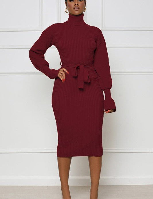 LONG MAXI SWEATER DRESS - Amara Luxe Fine Boutique