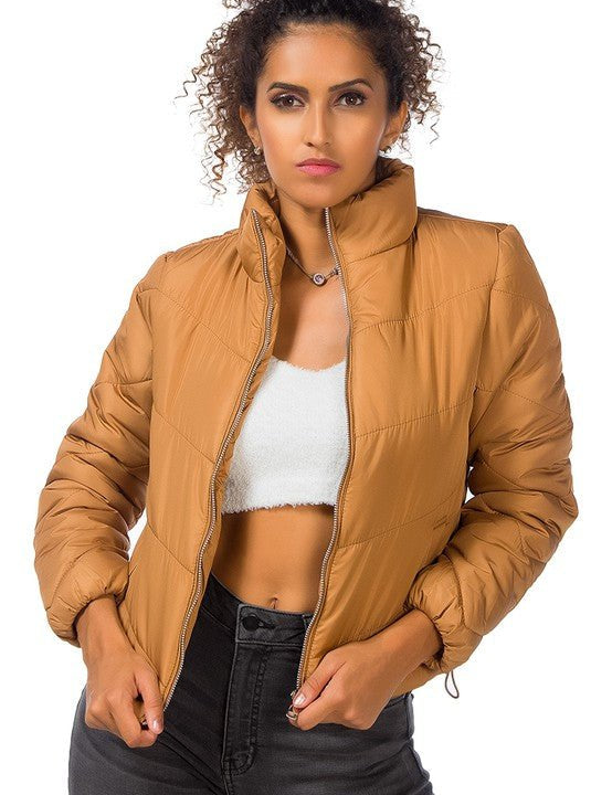 LONG SLEEVES PUFFER JACKET - Amara Luxe Fine Boutique