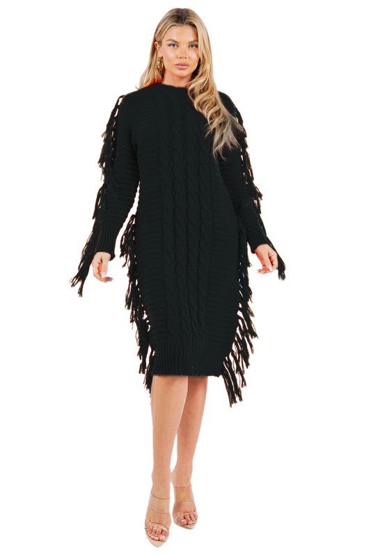 SEXY FASHION SWEATER DRESS - Amara Luxe Fine Boutique