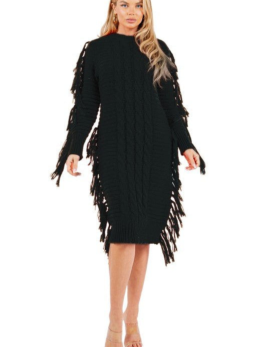 SEXY FASHION SWEATER DRESS - Amara Luxe Fine Boutique