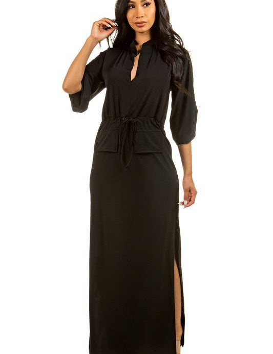 SEXY LONG MAXI FASHION DRESS - Amara Luxe Fine Boutique