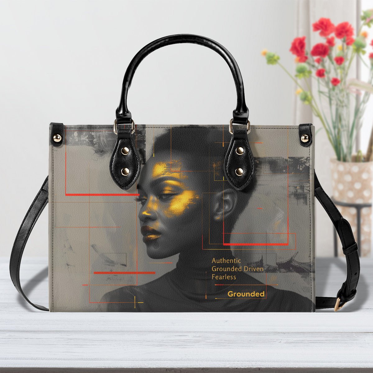 The Grounded Elegance Handbag - Minimalist, Bold, and Customizable - Amara Luxe Fine Boutique