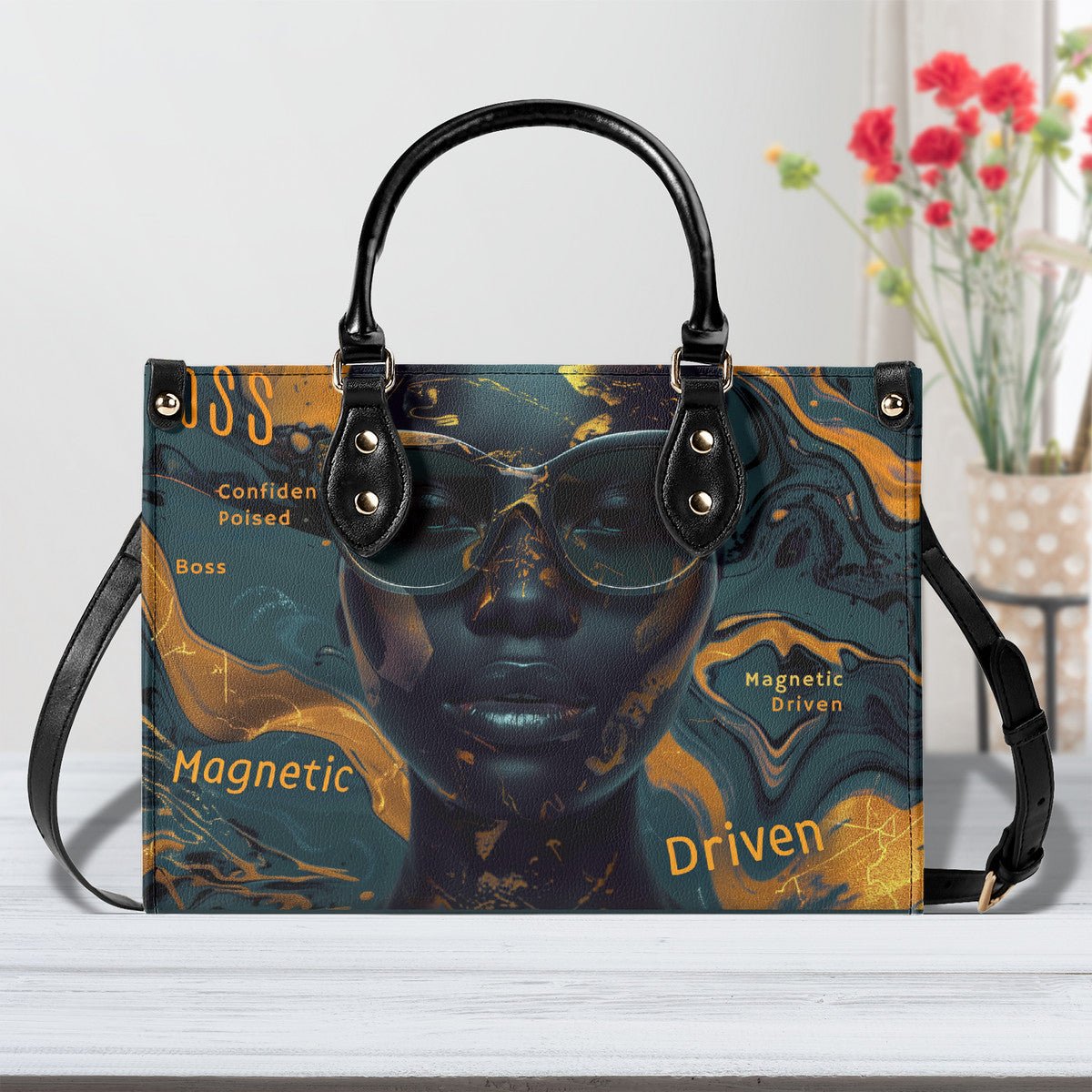 The Magnetic Elegance Handbag - Bold, Customizable, and Empowering - Amara Luxe Fine Boutique