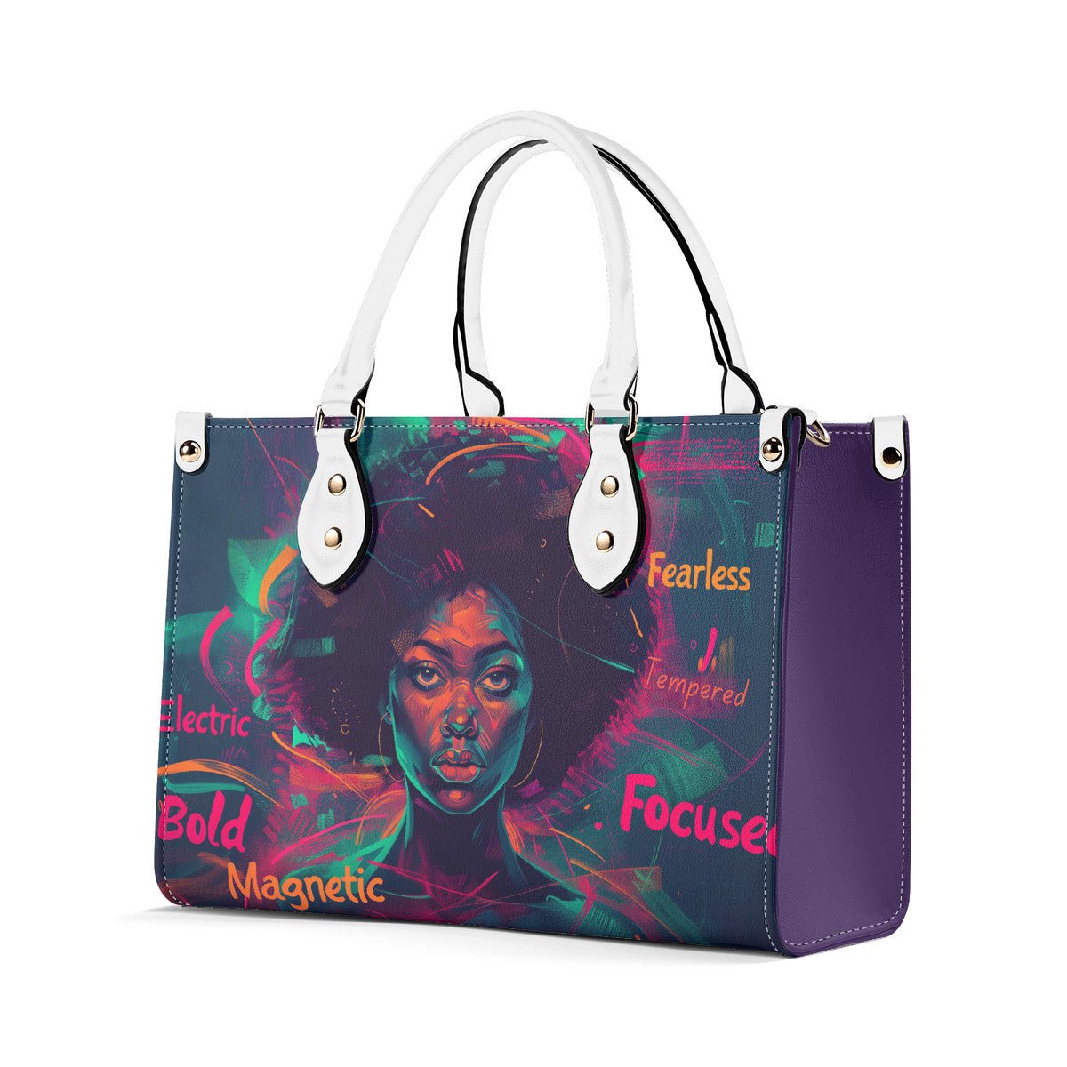 The Neon Power Handbag - Bold, Futuristic, and Customizable - Amara Luxe Fine Boutique