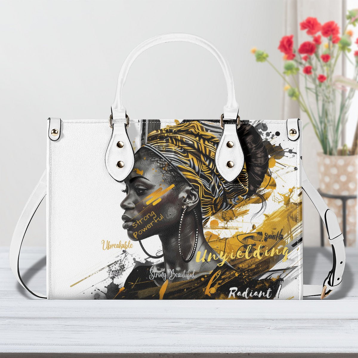 The Unbreakable Radiance Handbag - Bold, Artistic, and Customizable - Amara Luxe Fine Boutique