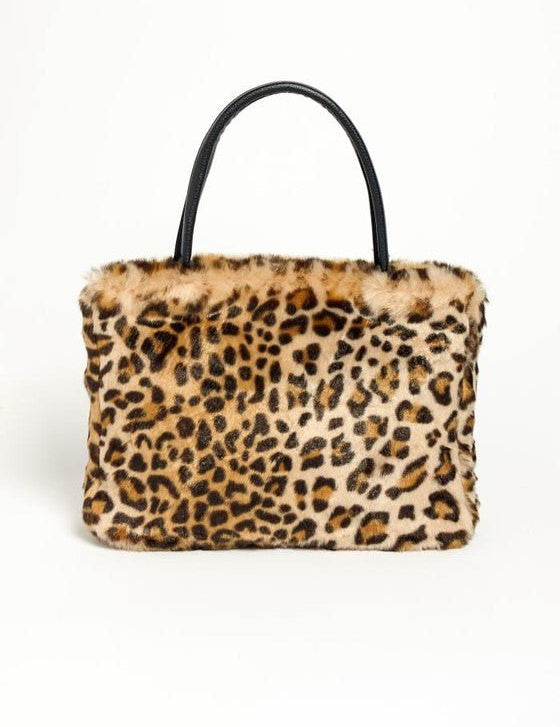 VINTAGE MINI FUR TOTE HANDLE PURSE - Amara Luxe Fine Boutique