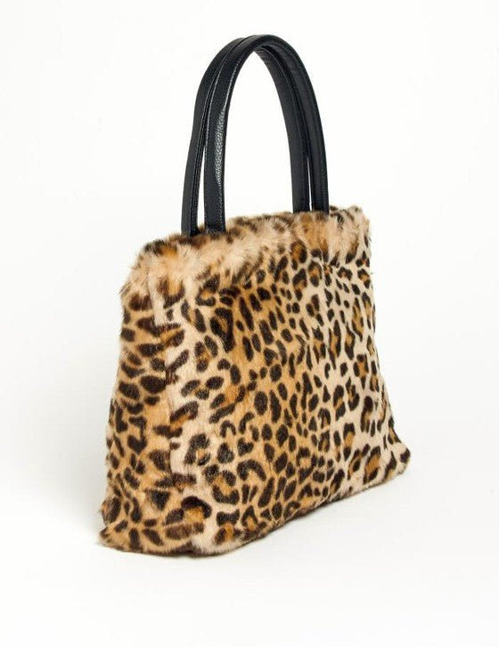 VINTAGE MINI FUR TOTE HANDLE PURSE - Amara Luxe Fine Boutique