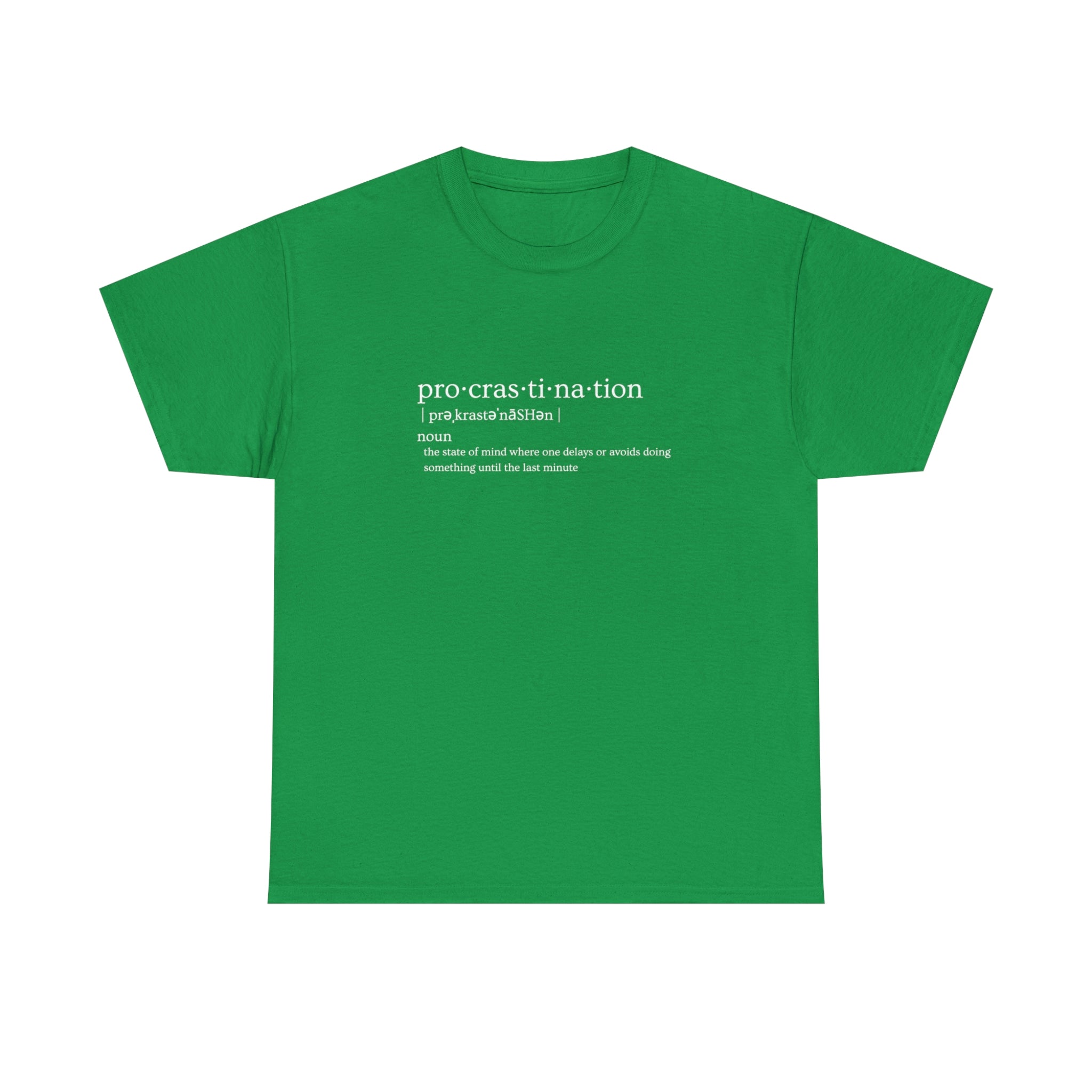 Procrastination Heavy Cotton Tee