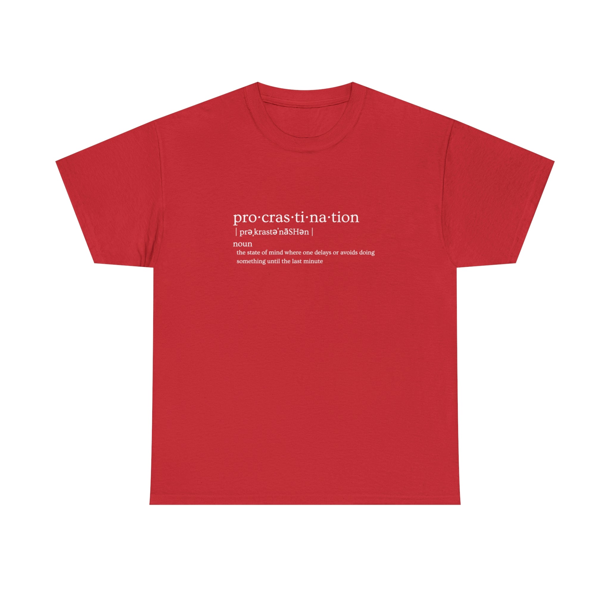 Procrastination Heavy Cotton Tee