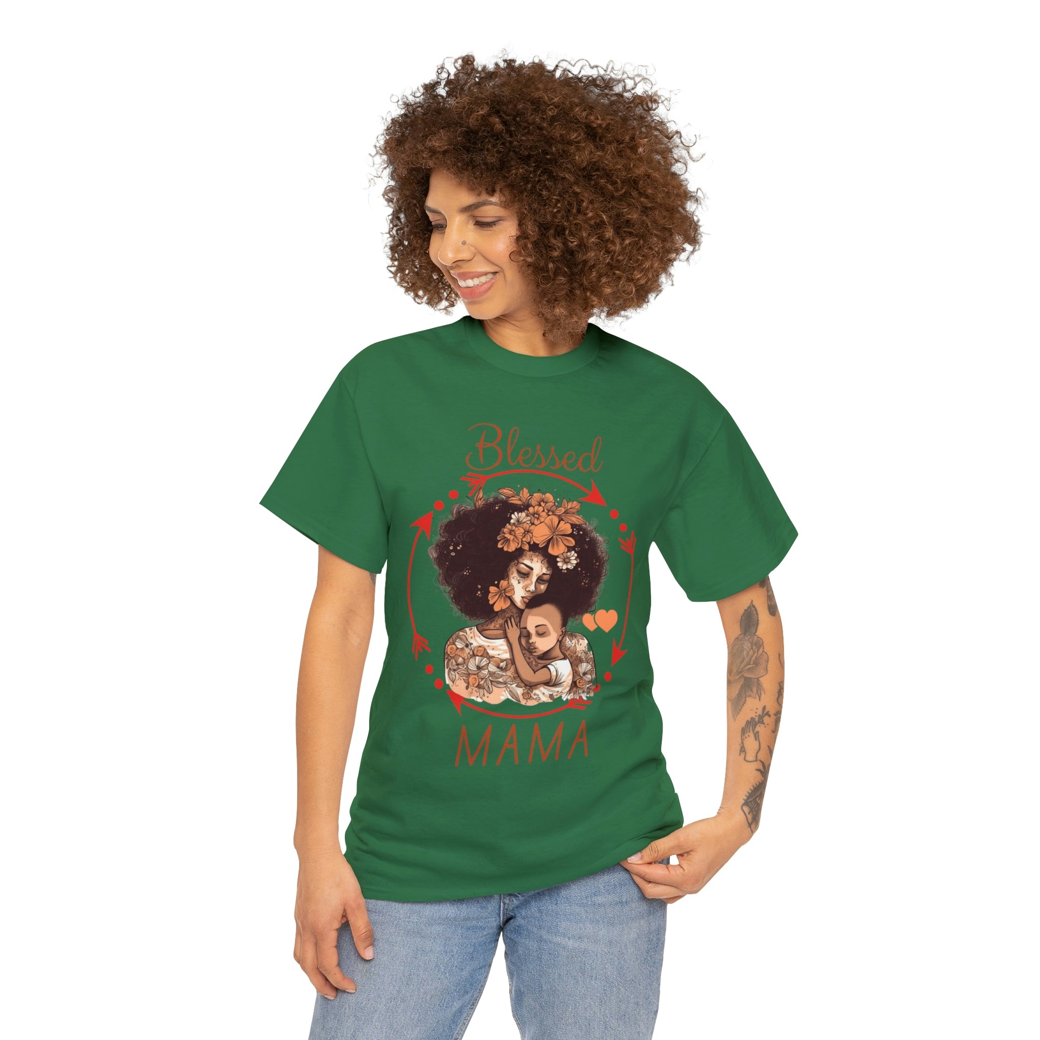 Blessed Mama Heavy Cotton Tee