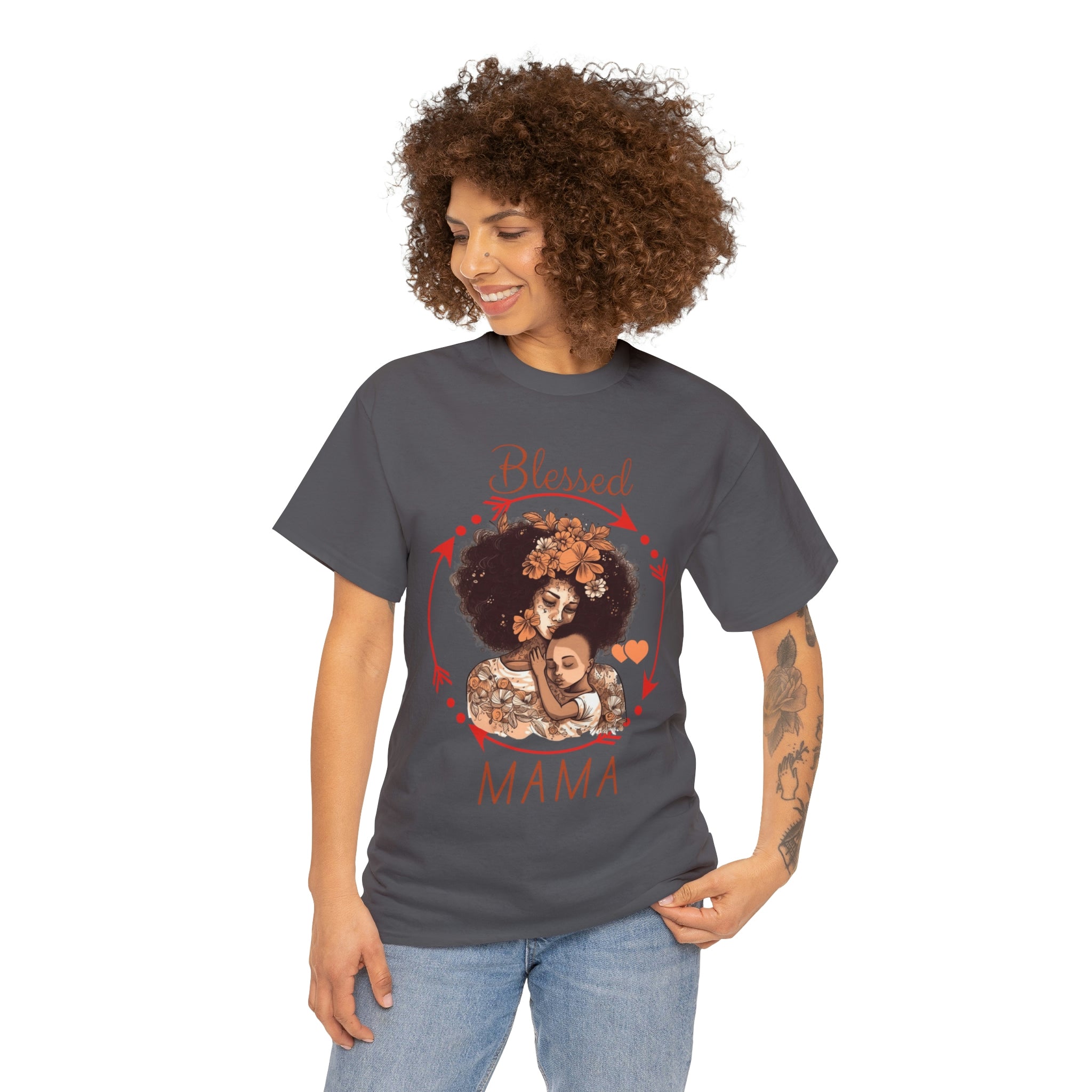 Blessed Mama Heavy Cotton Tee