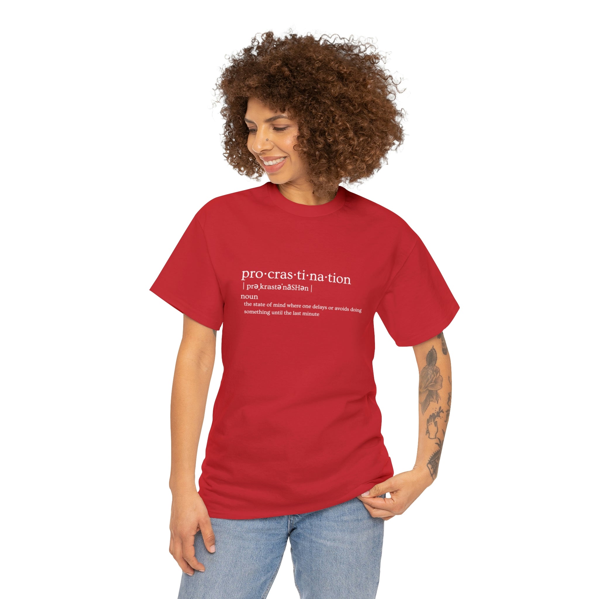 Procrastination Heavy Cotton Tee