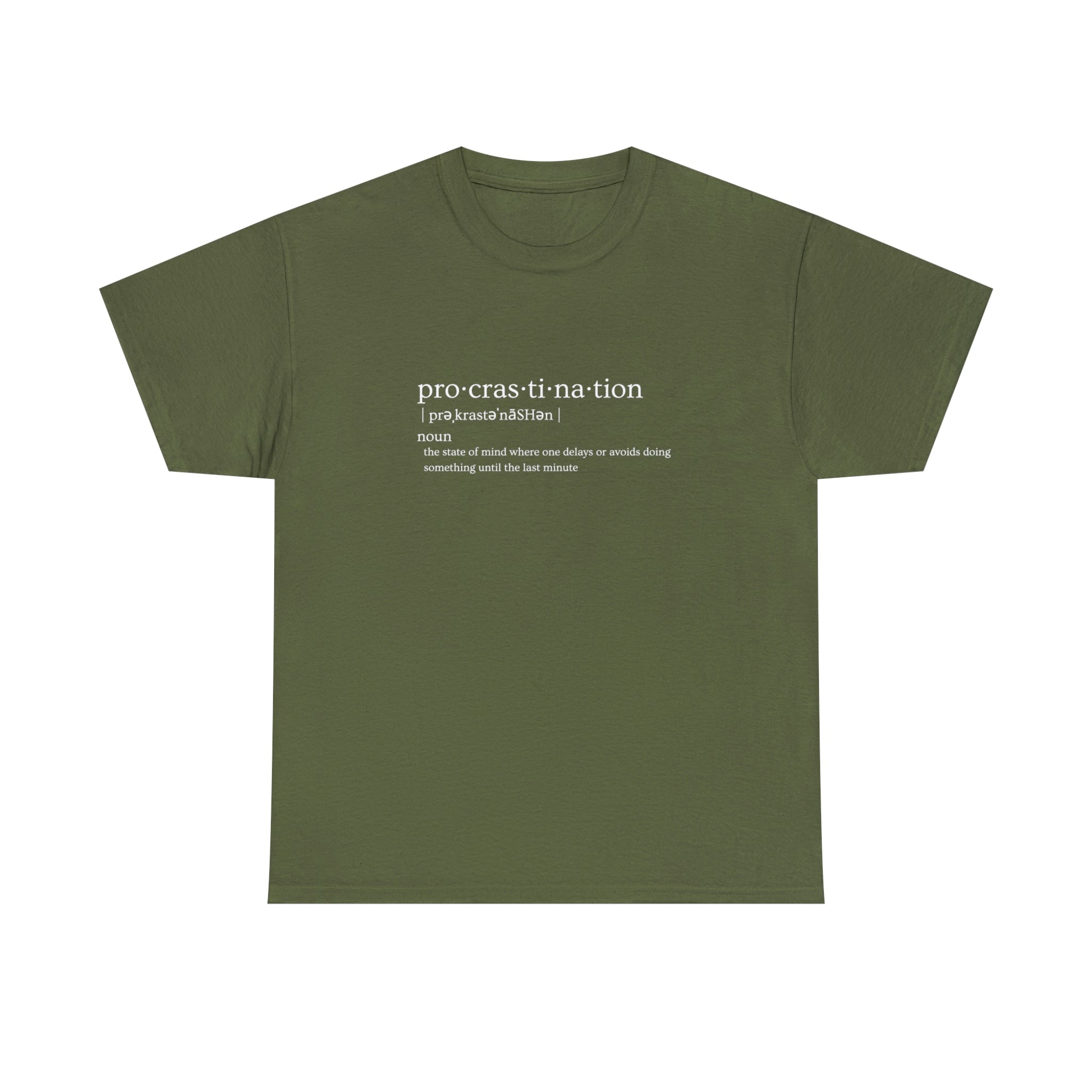 Procrastination Heavy Cotton Tee