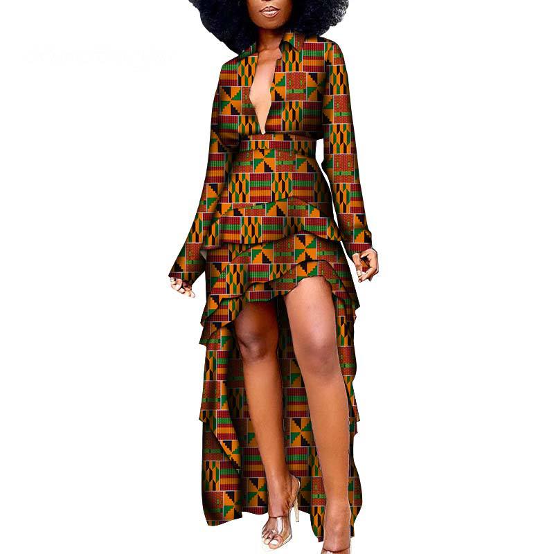 African Ethnic Women'S Dress African Batik Print Dress - Amara Luxe Fine Boutique
