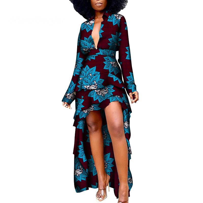 African Ethnic Women'S Dress African Batik Print Dress - Amara Luxe Fine Boutique