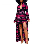 African Ethnic Women'S Dress African Batik Print Dress - Amara Luxe Fine Boutique