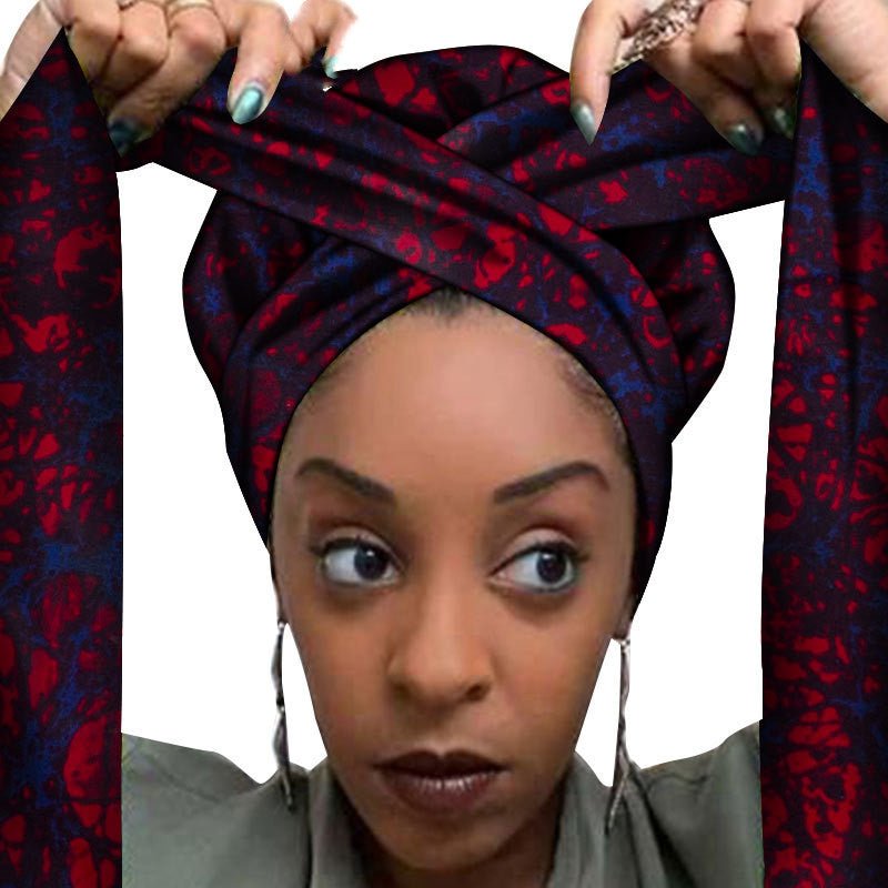 African printed hair accessories - Amara Luxe Fine Boutique