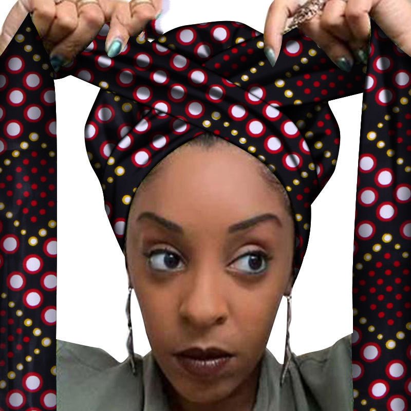 African printed hair accessories - Amara Luxe Fine Boutique