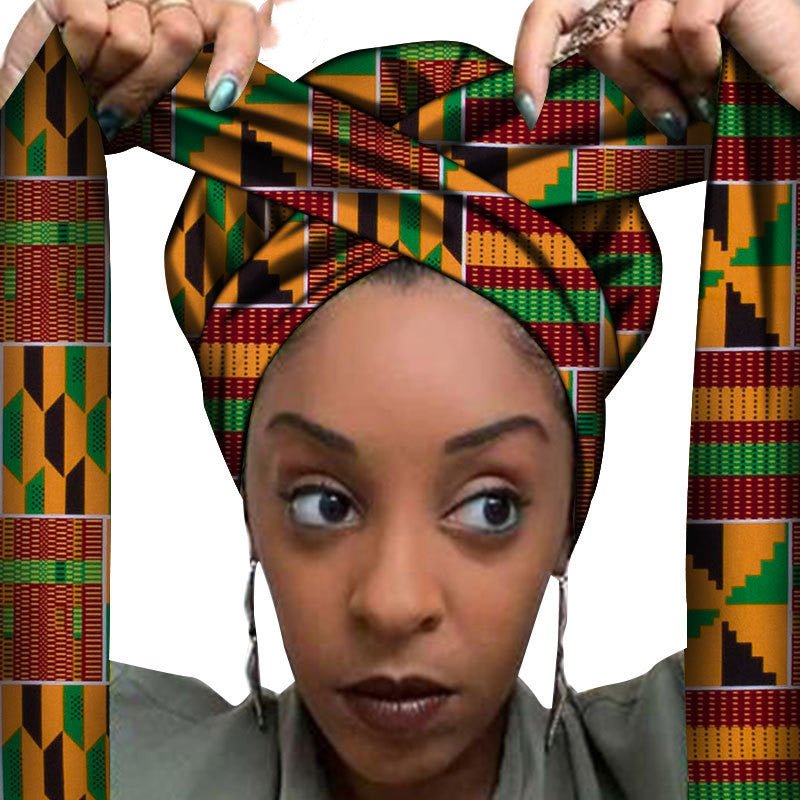 African printed hair accessories - Amara Luxe Fine Boutique