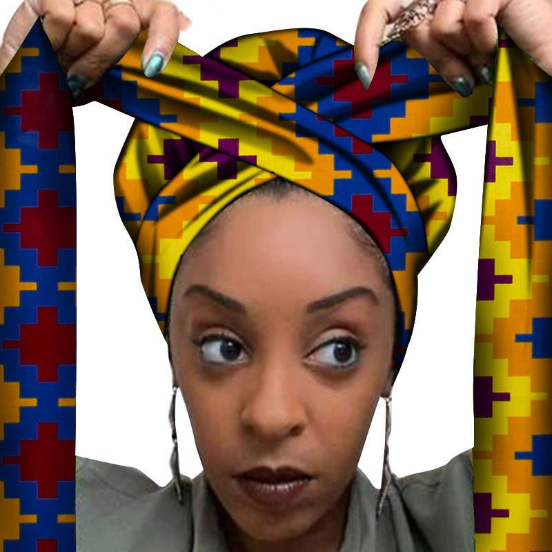 African printed hair accessories - Amara Luxe Fine Boutique