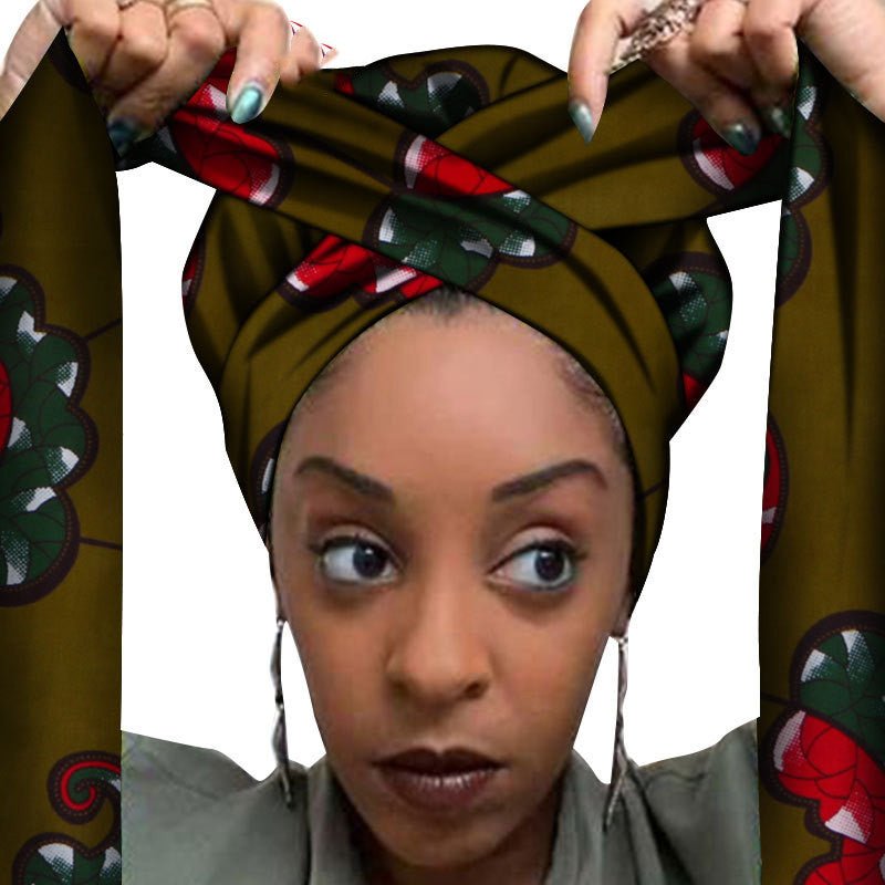African printed hair accessories - Amara Luxe Fine Boutique