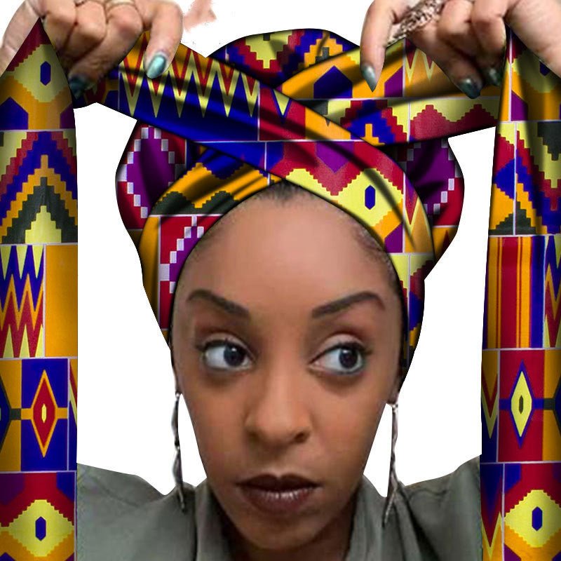 African printed hair accessories - Amara Luxe Fine Boutique