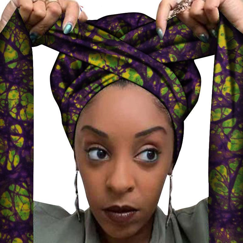 African printed hair accessories - Amara Luxe Fine Boutique