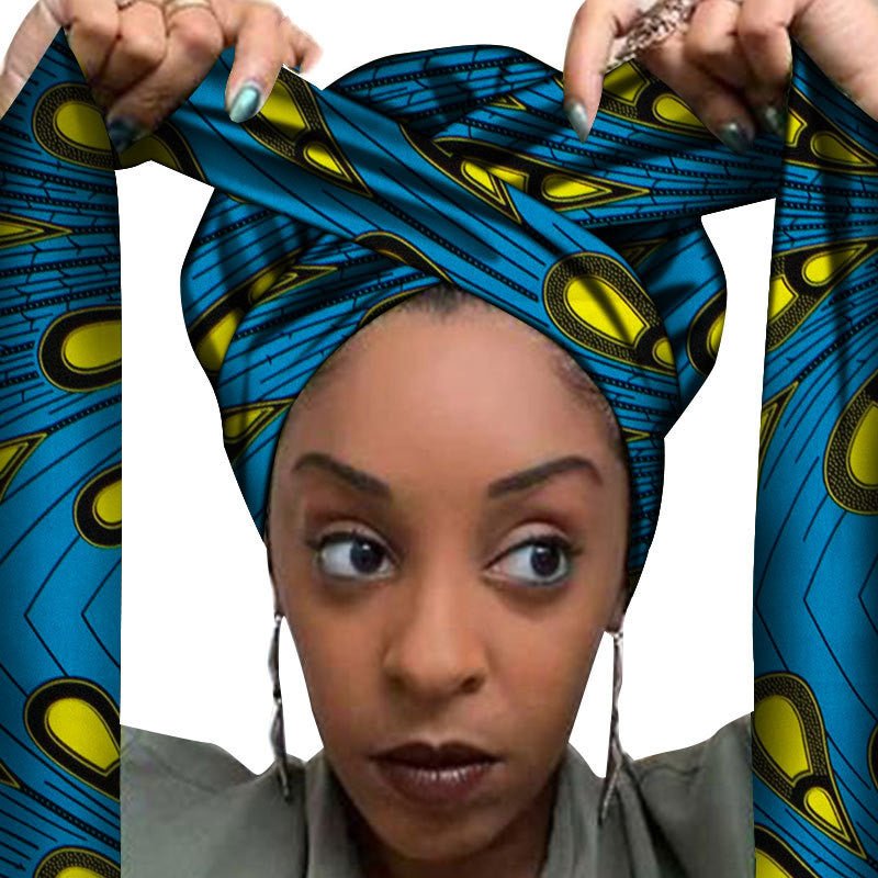 African printed hair accessories - Amara Luxe Fine Boutique