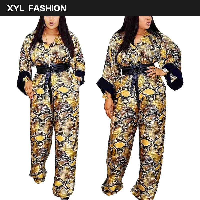 African Women's Western Jumpsuit - Amara Luxe Fine Boutique