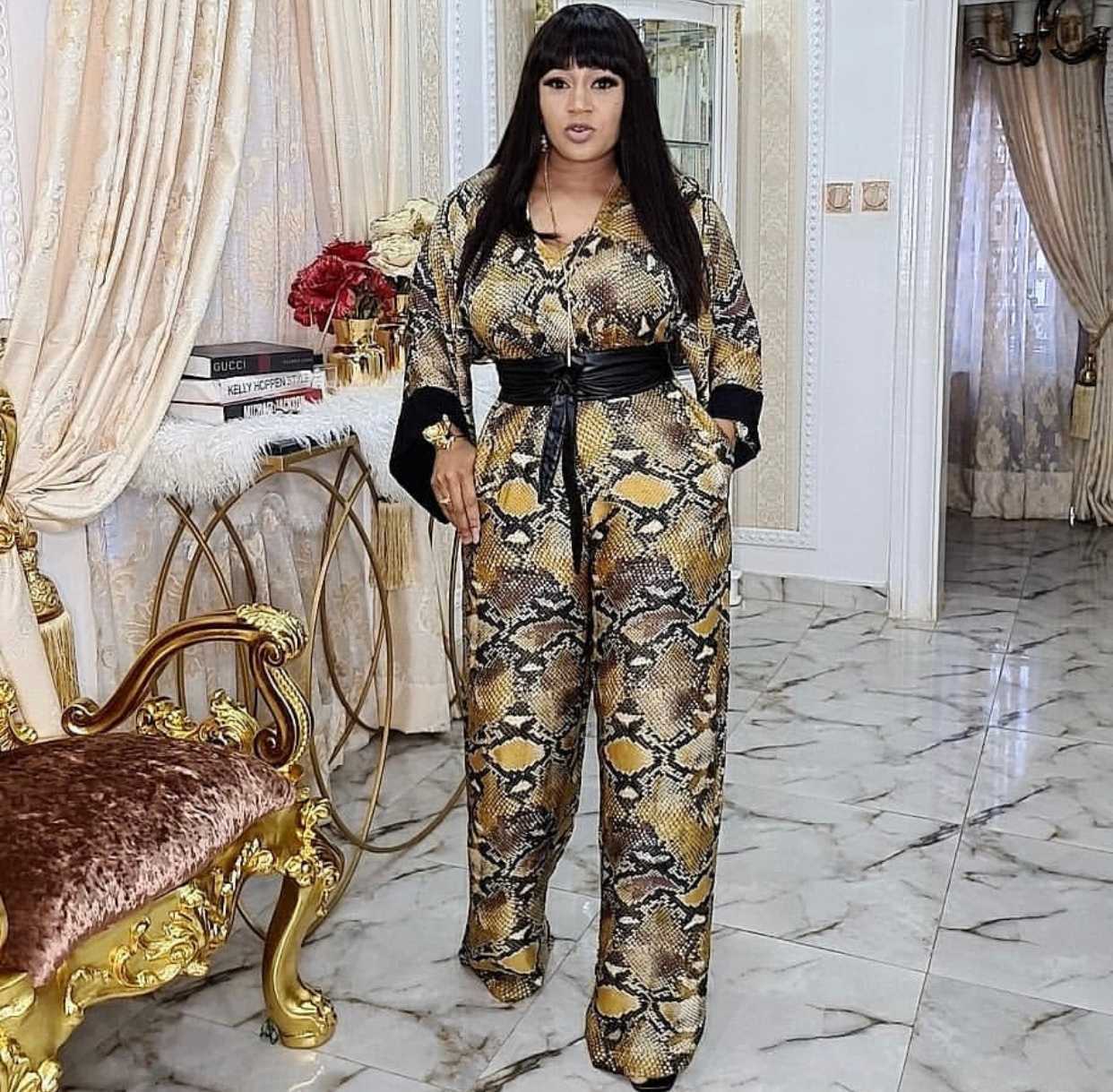 African Women's Western Jumpsuit - Amara Luxe Fine Boutique