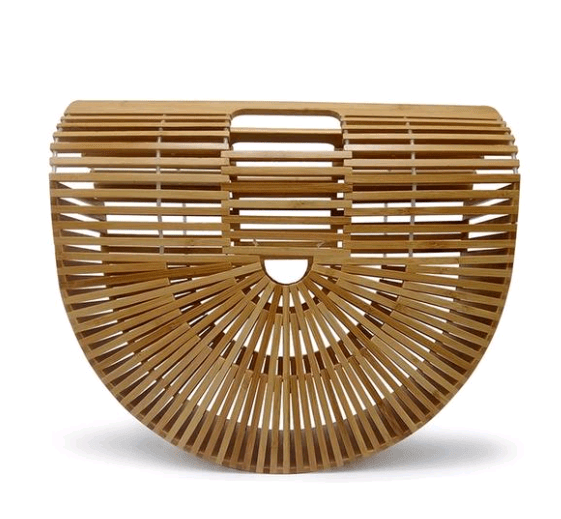 Bamboo bag clamshell bamboo bag holiday bamboo bag - Amara Luxe Fine Boutique