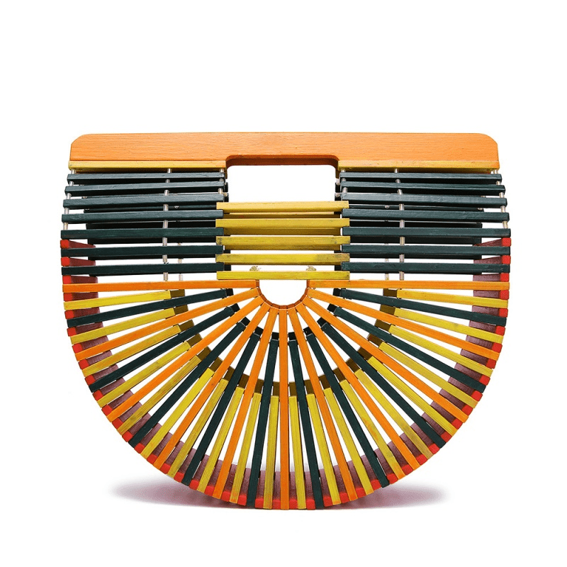 Bamboo bag clamshell bamboo bag holiday bamboo bag - Amara Luxe Fine Boutique