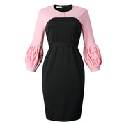 Bubble Sleeve African Large Patchwork Dress - Amara Luxe Fine Boutique