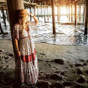 Button-up print dress - Amara Luxe Fine Boutique