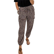 Chic Leopard Print Drawstring Elastic Waist Jogger - Amara Luxe Fine Boutique