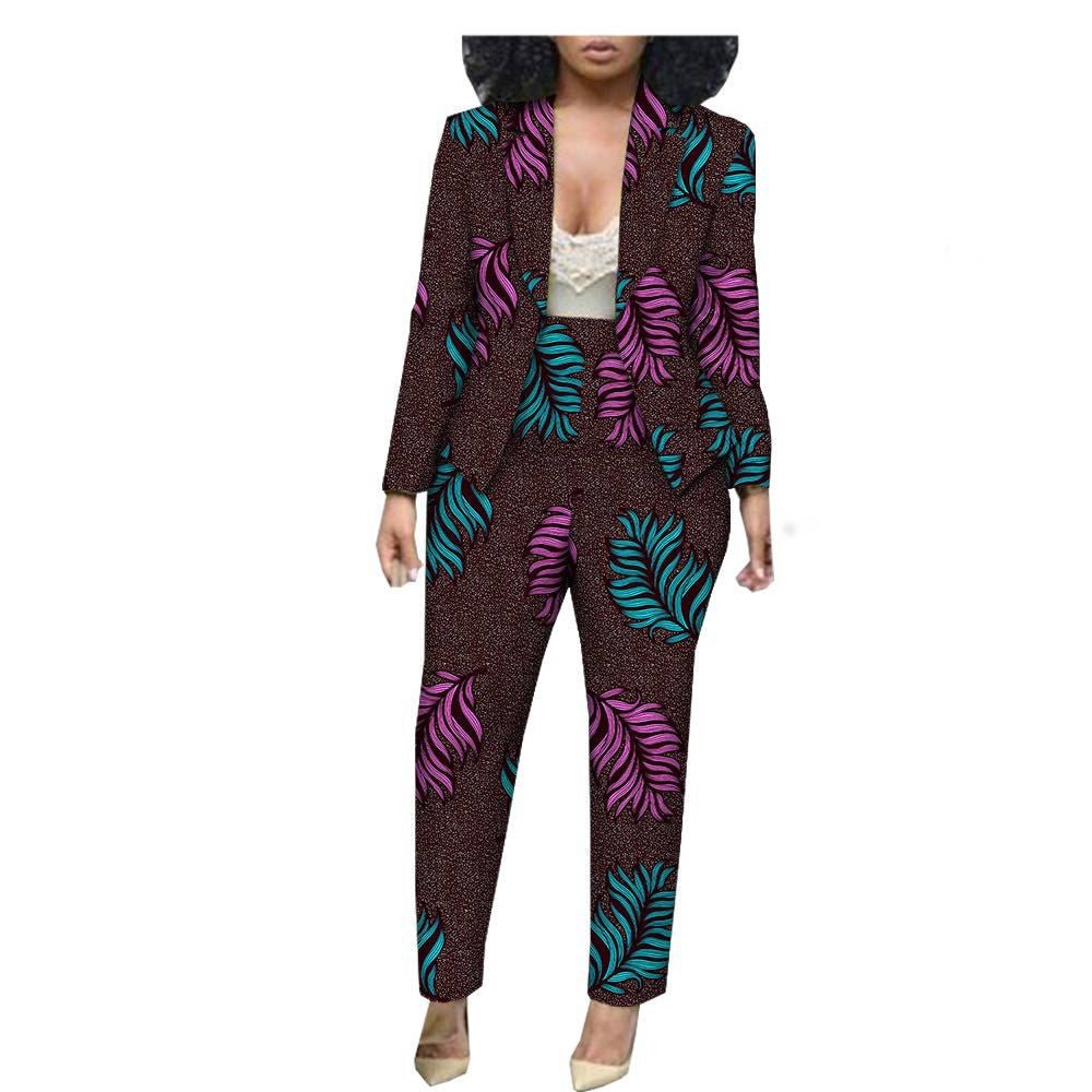 Customized Export African Special Printed Female Cotton Plus Size Casual Two-Piece Suit - Amara Luxe Fine Boutique