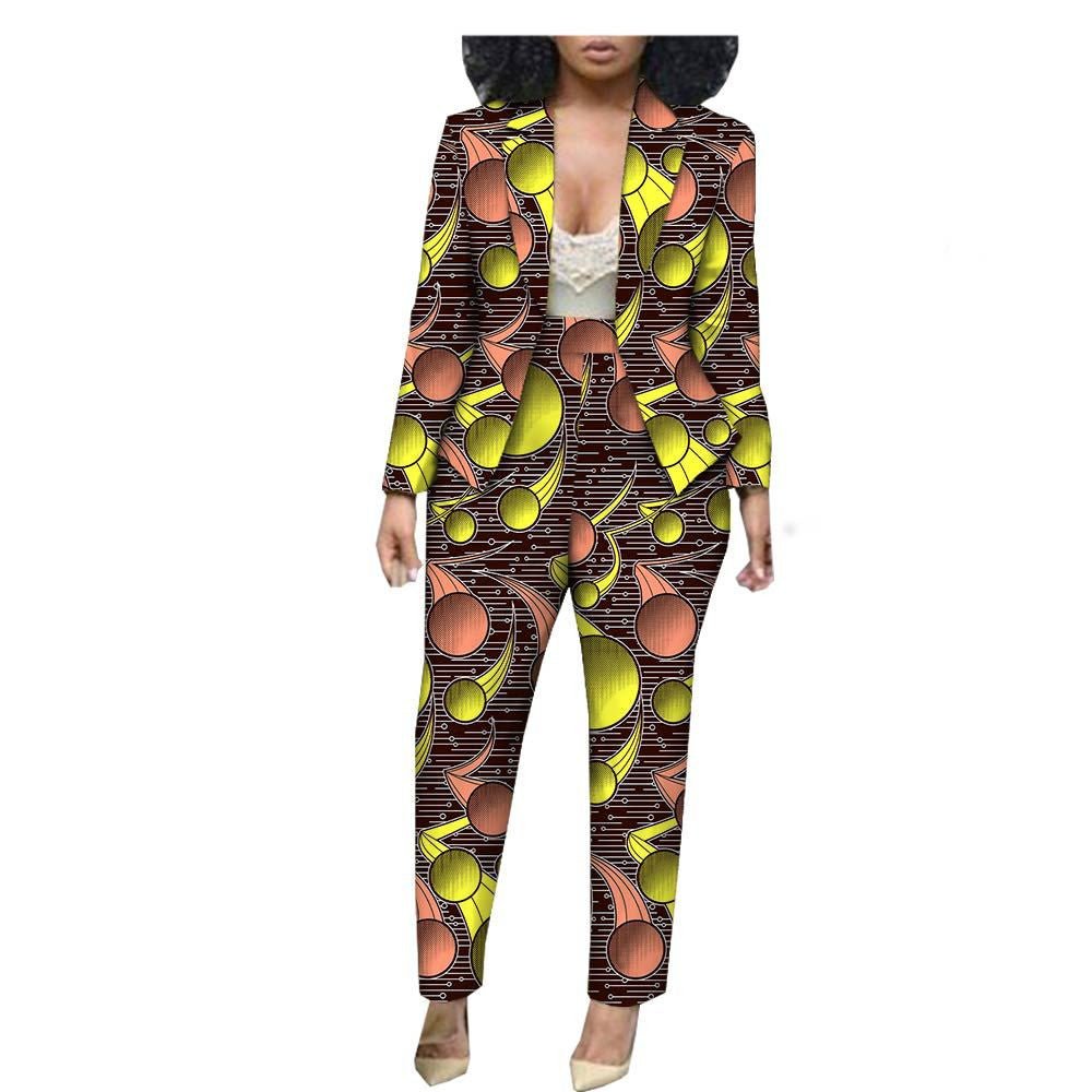 Customized Export African Special Printed Female Cotton Plus Size Casual Two-Piece Suit - Amara Luxe Fine Boutique