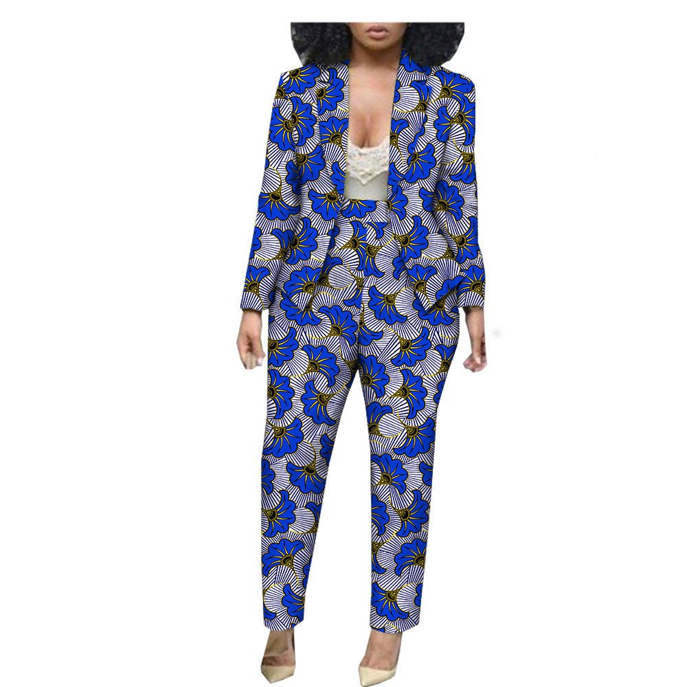 Customized Export African Special Printed Female Cotton Plus Size Casual Two-Piece Suit - Amara Luxe Fine Boutique