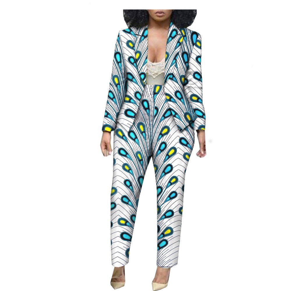Customized Export African Special Printed Female Cotton Plus Size Casual Two-Piece Suit - Amara Luxe Fine Boutique