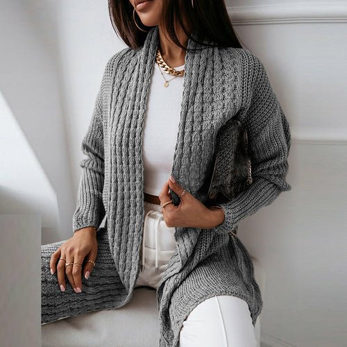 Deep V Neck Knitted Sweater - Amara Luxe Fine Boutique