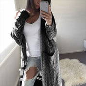 Double pocket full body twist sweater - Amara Luxe Fine Boutique